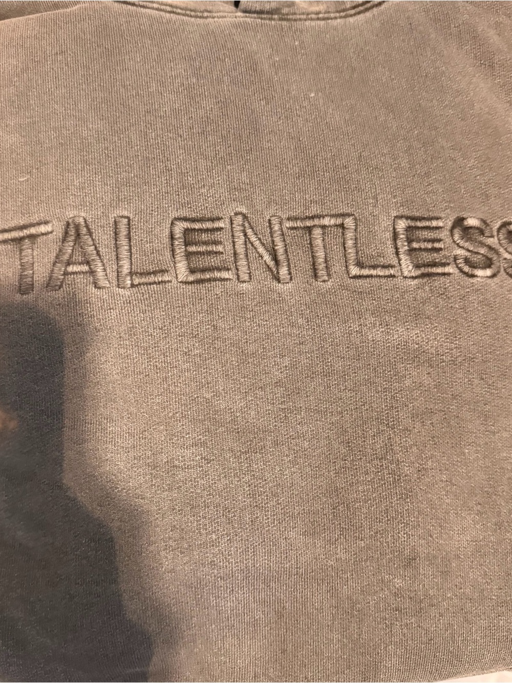 TALENTLESS Charcoal Gray Pullover Hoodie